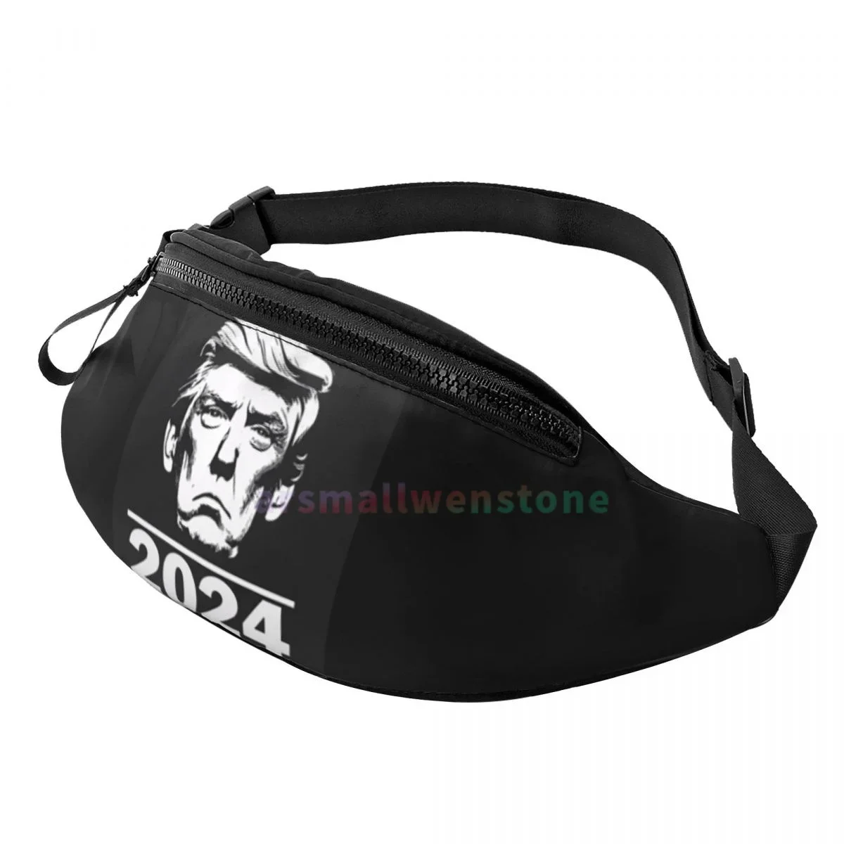 Trump-2024-MAGA2 Waist Bag with Headphone Hole Belt Bag Fashion Hip  Bag for Outdoor Casual Travelling Hiking Cycling