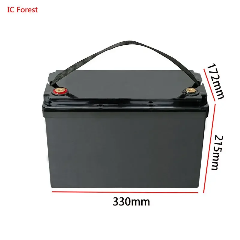 Lifepo4 Battery Storage Boxes Case 12V 50Ah 80Ah 90Ah 105Ah 120Ah 150Ah 180Ah 200Ah Solar Cells RV Yacht Battery Storage Boxes