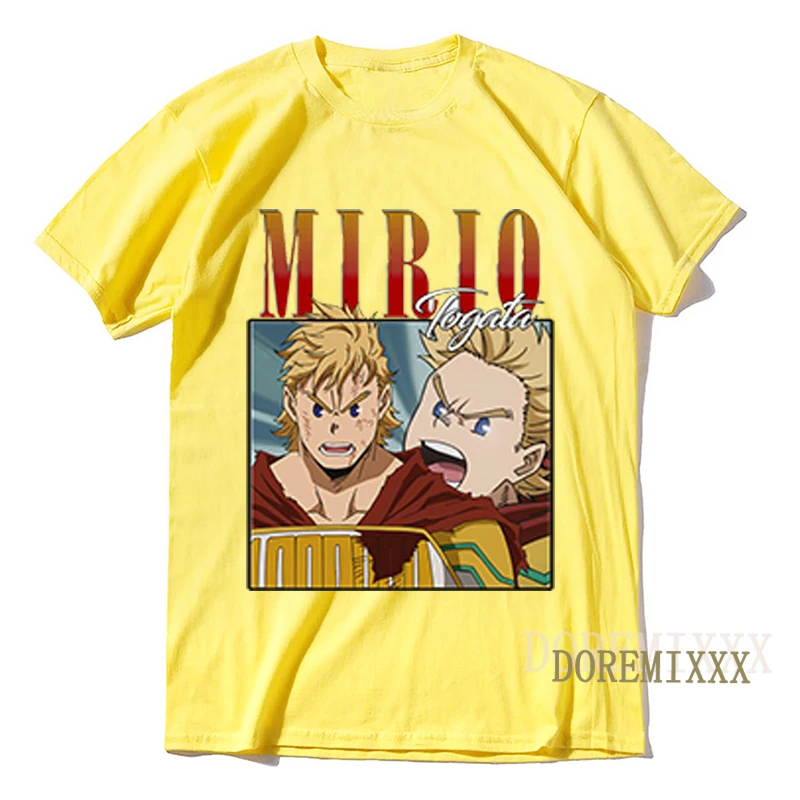 2022 Harajuku TShirt Anime My Boku No Hero Academia Tshirts Men MIRIO TOGATA O-neck Women T-shirt Casual Funny Tops Graphic Tees image 5