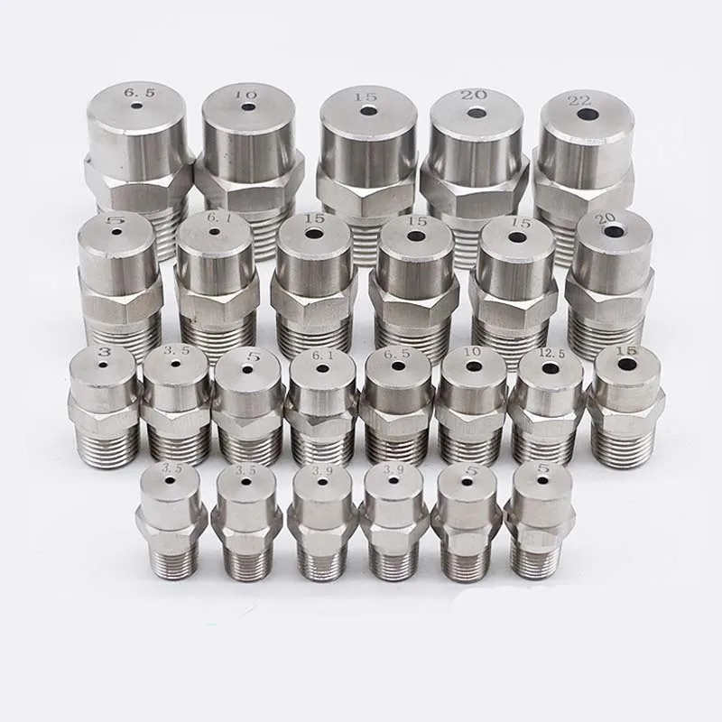 

1 pcs 1/8" 1/4" 3/8" 1/2" 3/4" 1" BSPT 304 stainless steel standard water jet nozzle full cone spray nozzle