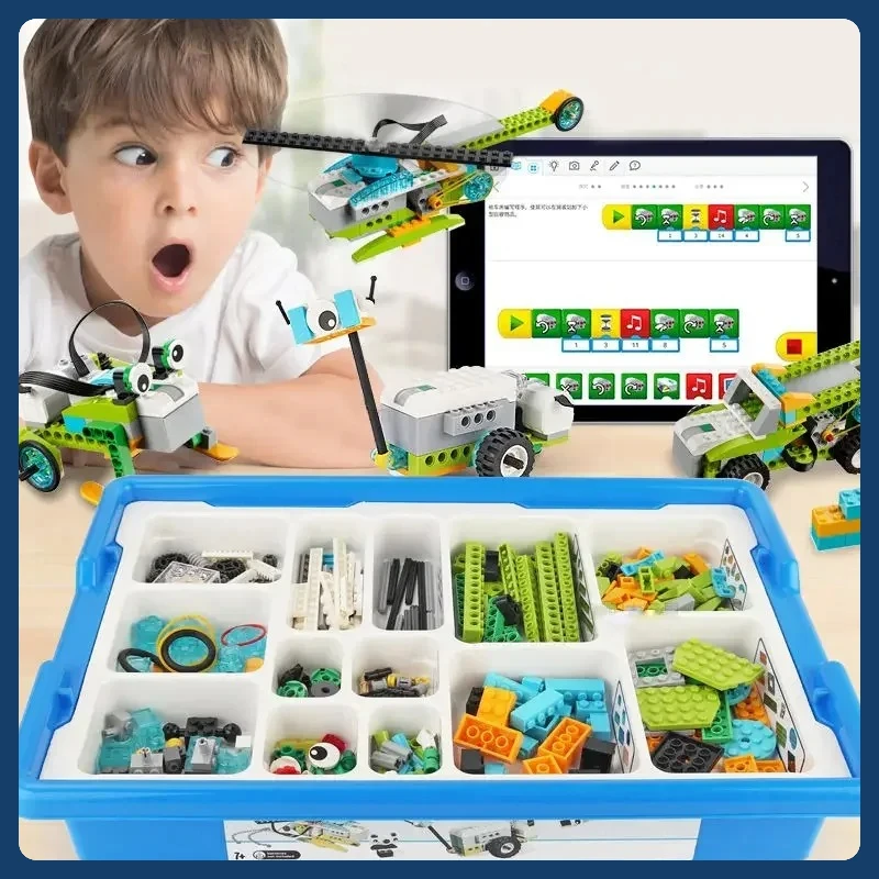 

WeDo 2.0 Educational Building Blocks STEM Learning Kit Compatible with 45300 Core Set DIY Toys Christmas Gifts