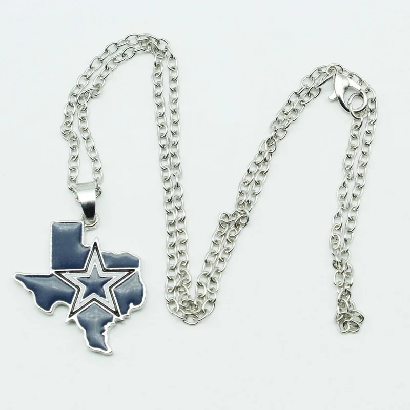 Texas Map necklace chain length 50 cm