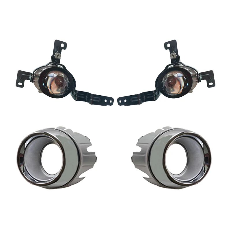 Car Fog Lamps Fog Lights Decoration Frame Cover For Kia Rio Pride Sedan 4DR 2015 2016 92201-1W500 92202-1W500 Fog Lamp