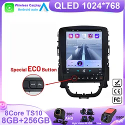 9.7inch Carplay Wireless Android Auto For Opel Astra J 2009-2015 Car Radio Video Multimedia Touch QLED Screen WIFI DSP IPS DVD