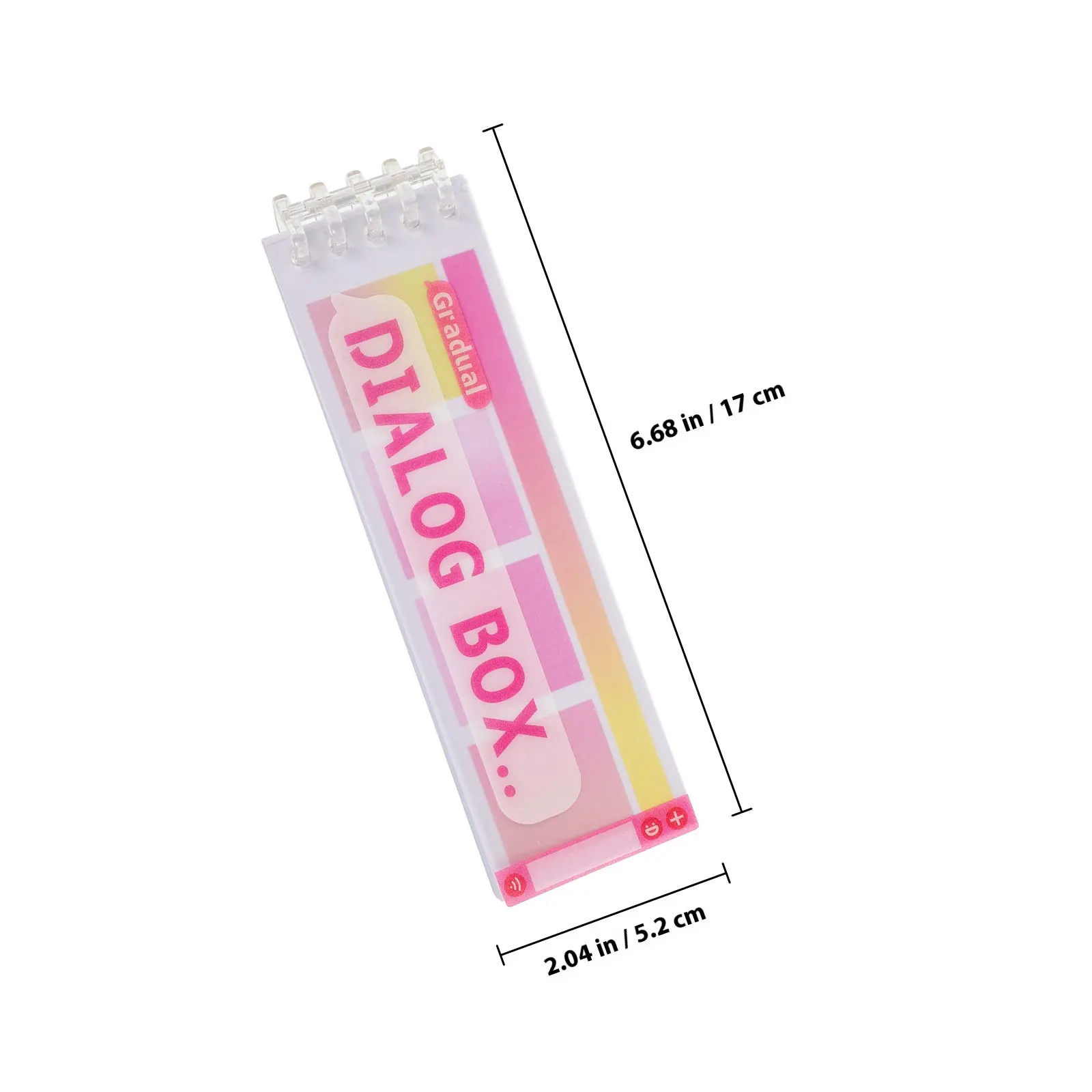 Memo Stickers Pack Gradual Color Transition Self-Adhesive Office School Home Use Portable Compact Note