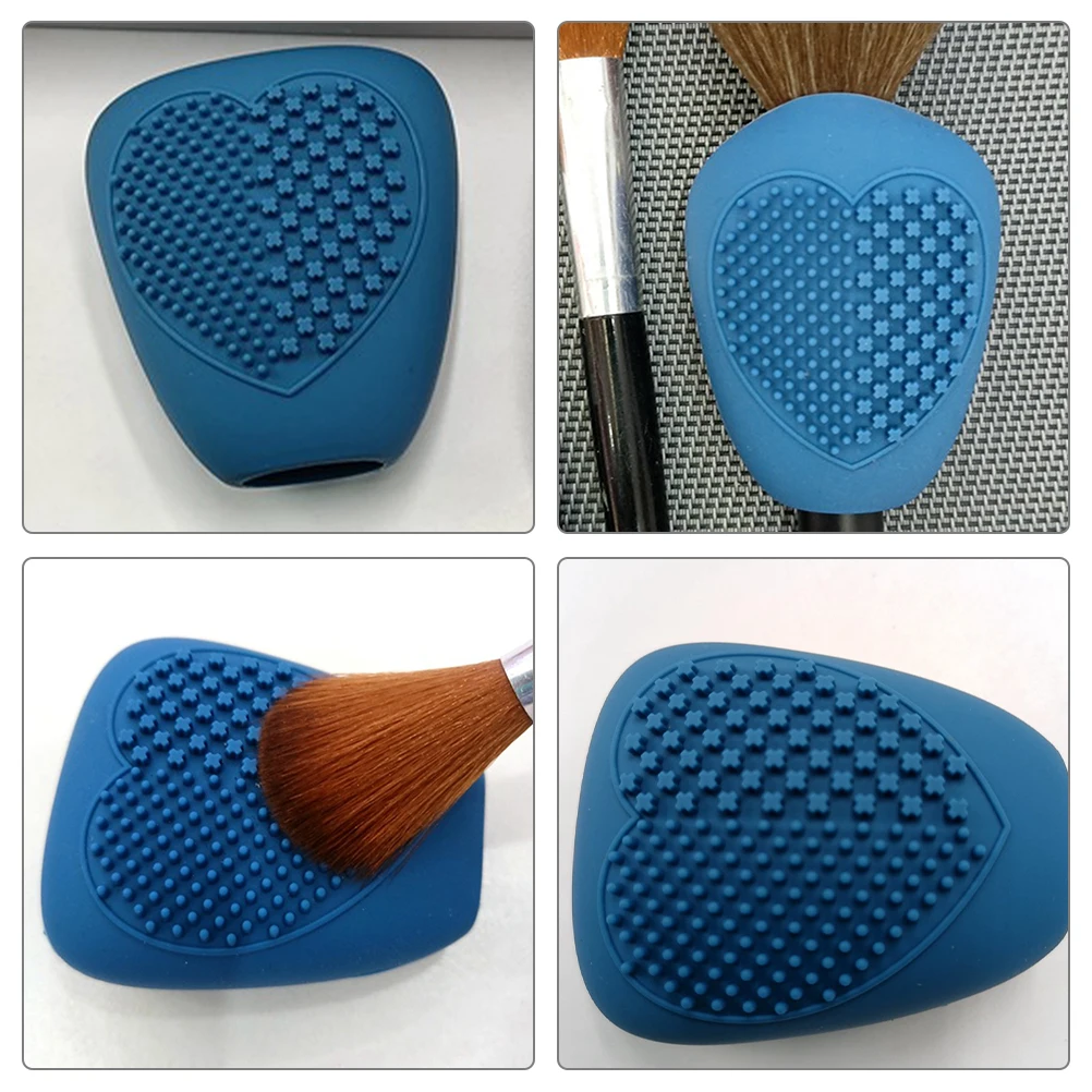 메이크업 브러쉬 커버 파운데이션 컨실러 아이섀도 브러쉬 용 실리콘 보호 캡 방진 휴대용 여행 홀더