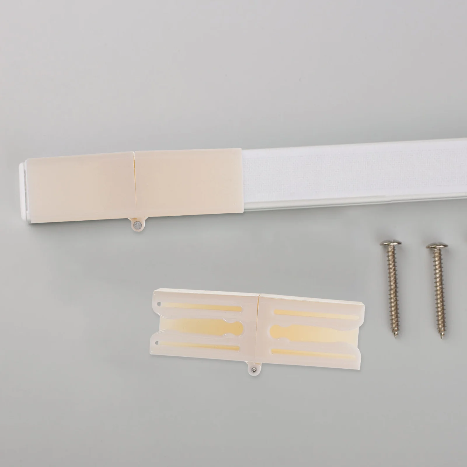 

10Pcs Plastic Curtain Track Connectors Foldable Space-Saving Design Easy Installation for Ceiling Window Rails Drapery Joints