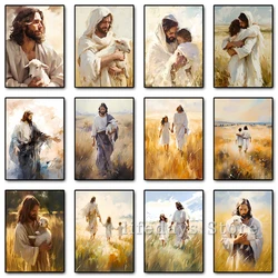 The Journey Home Jesus Portrait Poster Print Canvas Painting Christ Faith Art Wall Picture for Living Room Home Religion Decor