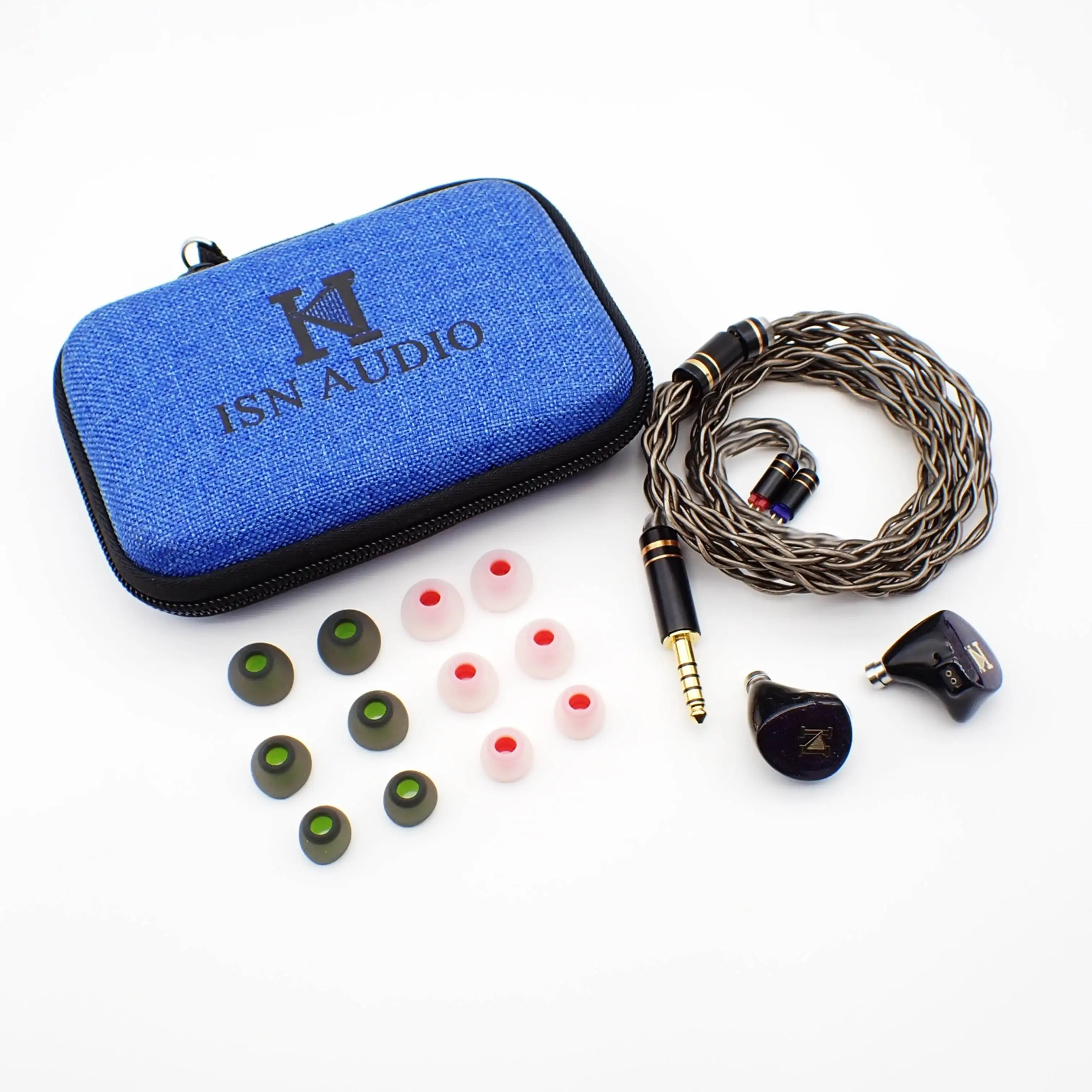 ISN Audio H20 1BA+1DD 2 드라이버 하이브리드 HiFi IEMs 2Pin 0.78mm HiFi Audiophile 이어폰 형 이어폰 IEMs(O…