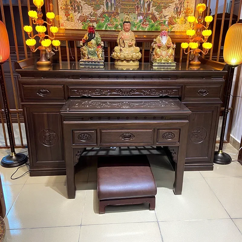 Modern Light Luxury Small Buddhist Shrine Cabinet Household Offering Table God of Wealth Incense Stand