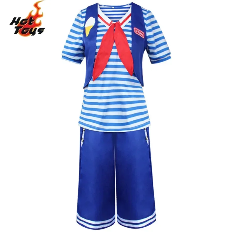 أزياء C.Steve Harrington التأثيرية للبالغين، قميص، بنطلونات، فاتحة، جلاشيور، فيت دي كرنفال