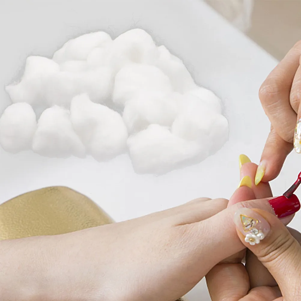 

3 упаковки ватных шариков для снятия лака, мягкие, впитывающие, для маникюра, очистки гель-лака, многофункциональный инструмент для снятия макияжа