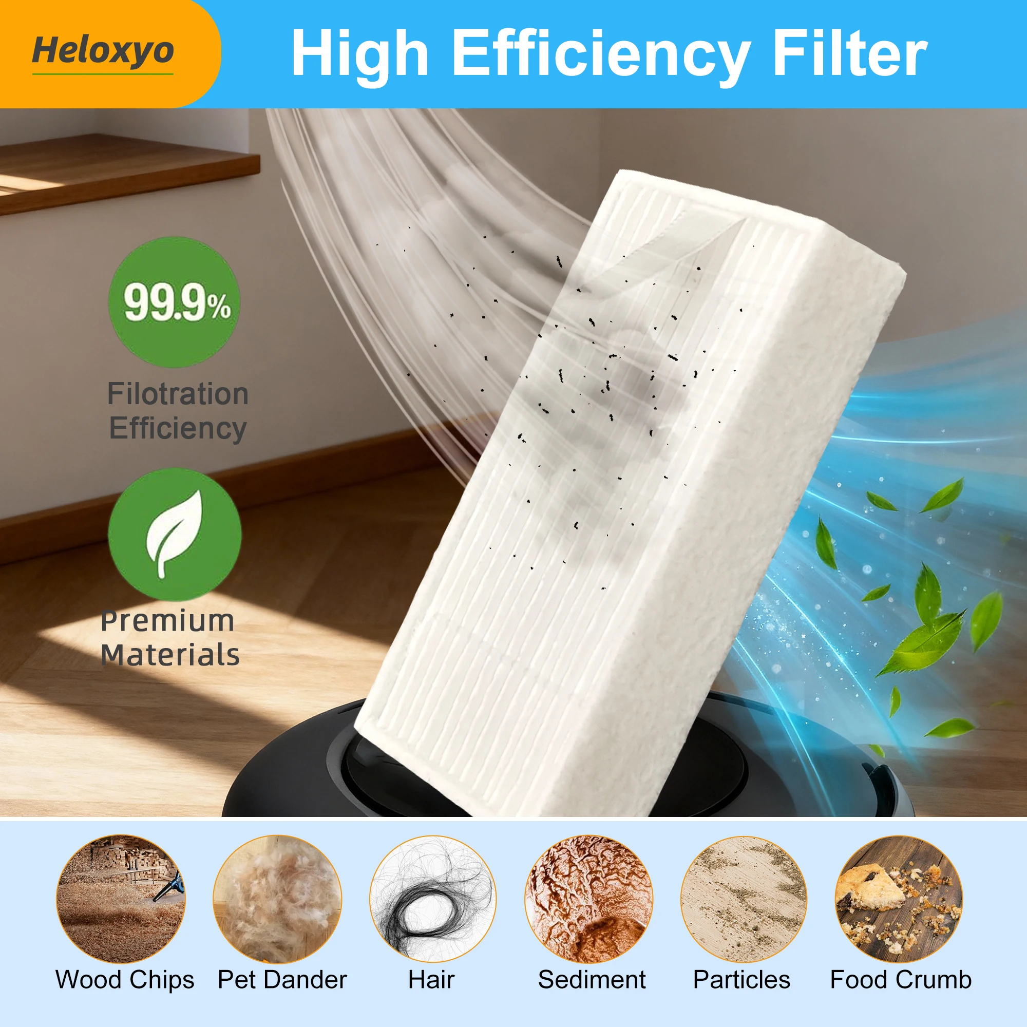 For ILife HEPA Filter V5 V5s V3 V3S V5S V50 Pro V55 X5 Robot Vacuum Cleaner Accessories Spare Parts Replacement Consumables