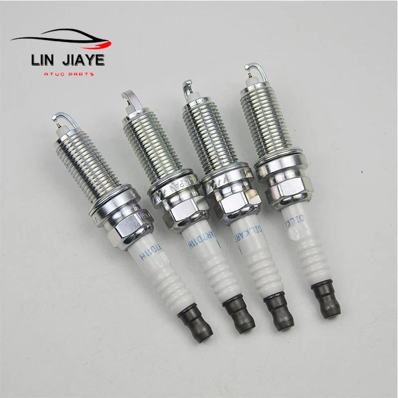 4/8PCS New 22401-1VA1C DILKAR7D11H Dual Iridium Spark Plug For Nissan Rogue 2.0L 2017 X-TRAIL QASHQAI 22401 1VA1C