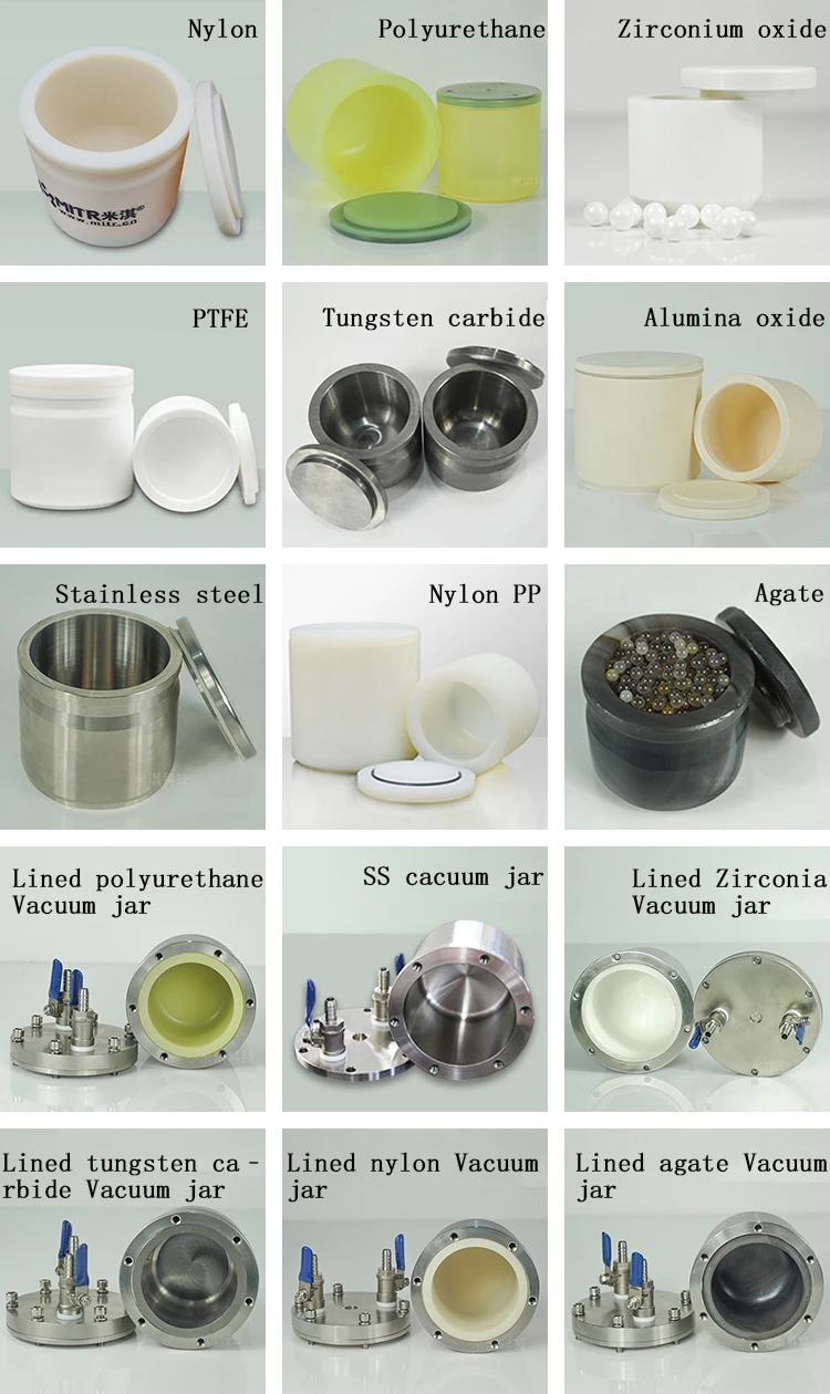 2l alto desempenho fazendo pó de vidro metal pintura química minério pedra erva em pó que faz a máquina laboratório moinho de bola planetário