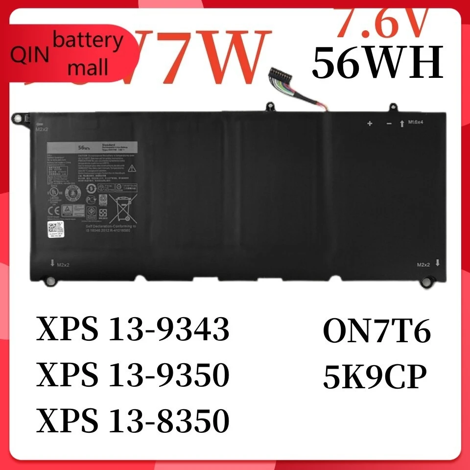 

Genuine 90V7W JD25G Battery for XPS 13 9343 9350 13D-9343 JHXPY 5K9CP P54G