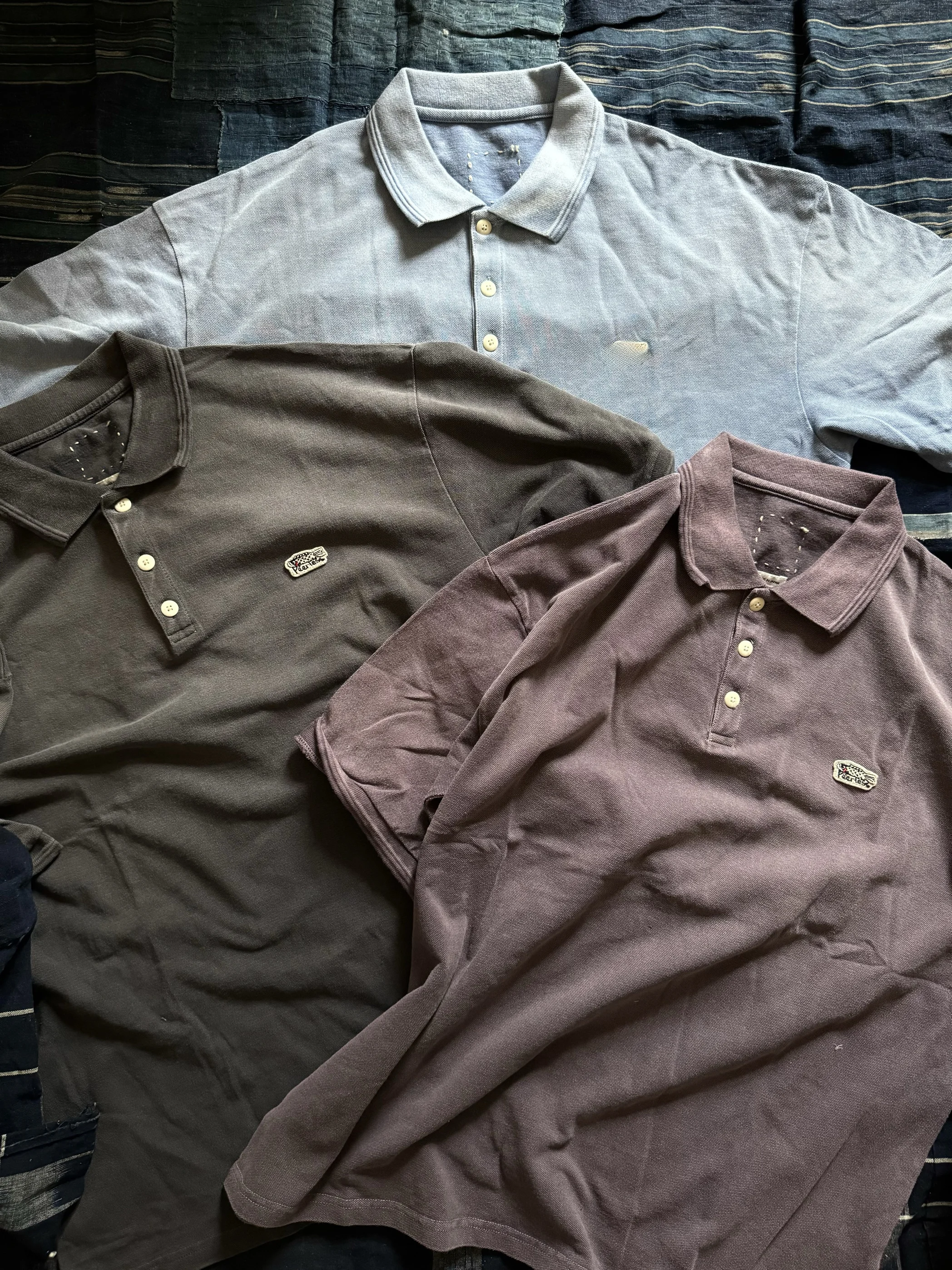 Camisa  Vintage Visvim Kofu Jumbo Weller Dmgd, Moda Juvenil, Algodão, Manga Curta, Bordado de Carpa, Estilo Casual