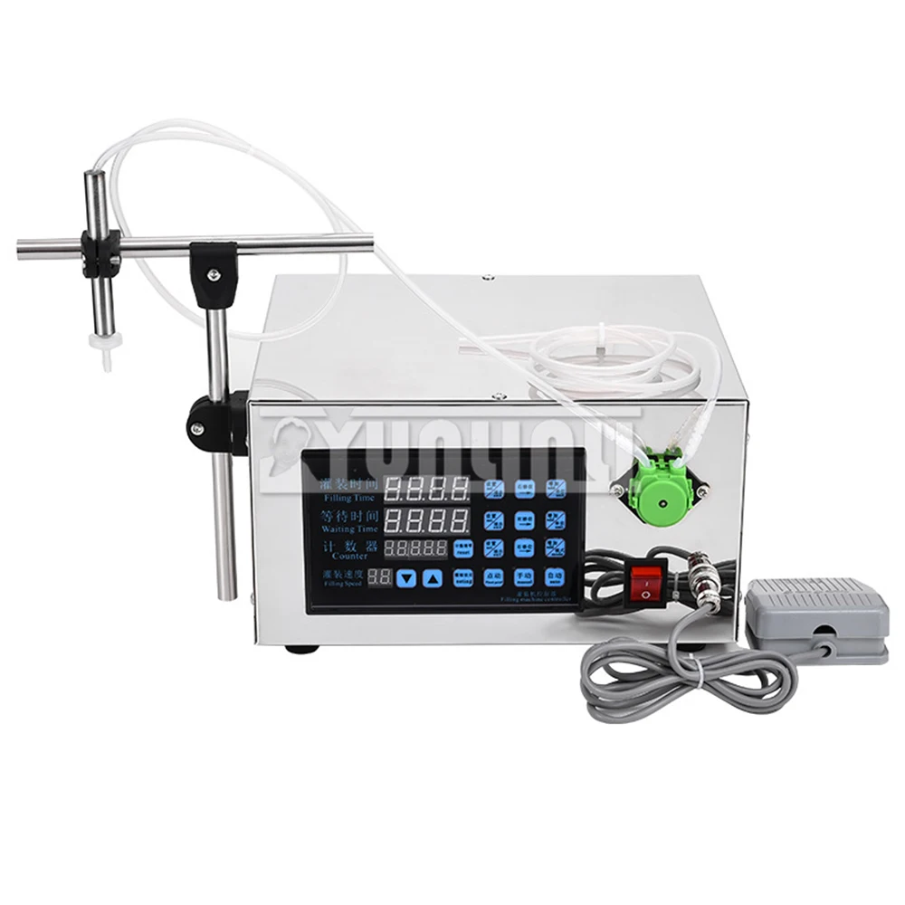 Riempitrice di liquidi per bottiglie Riempitrice elettrica per bevande Strumenti di imballaggio industriale Conteggio quantitativo