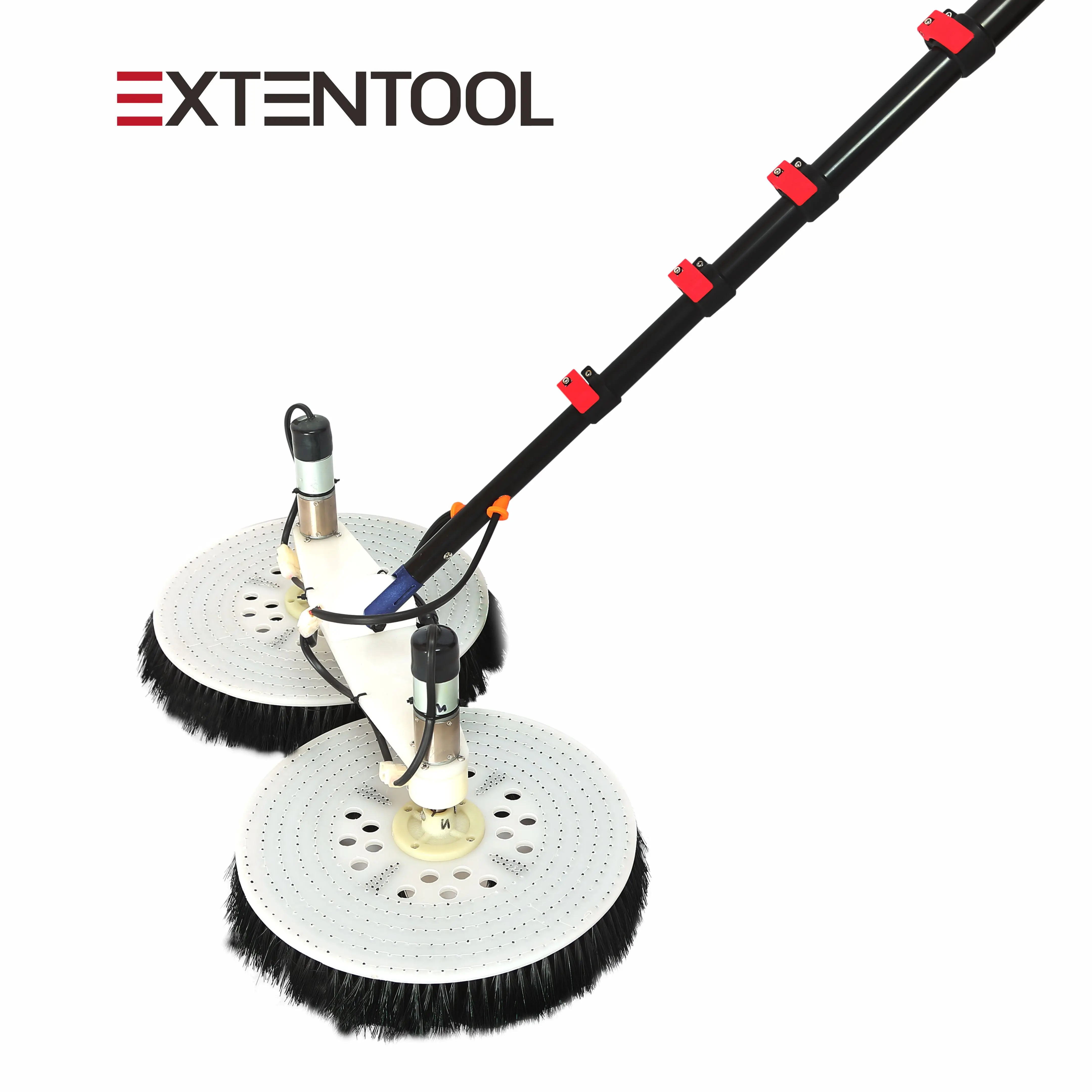 Extentool 3.5m electric solar panel cleaning tools water fed pole photovoltaic solar panel cleaner machine