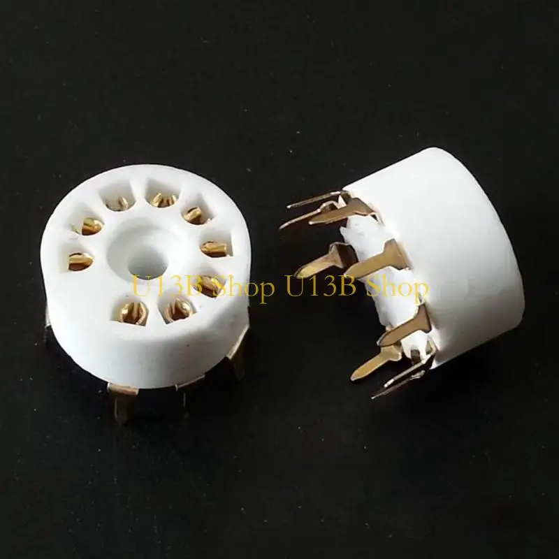 U13B 5pieces B9A Ceramic 9PIN Tube сокет для 12AX7,12AT7,12AU7, ECC83, ECC82 E88CC