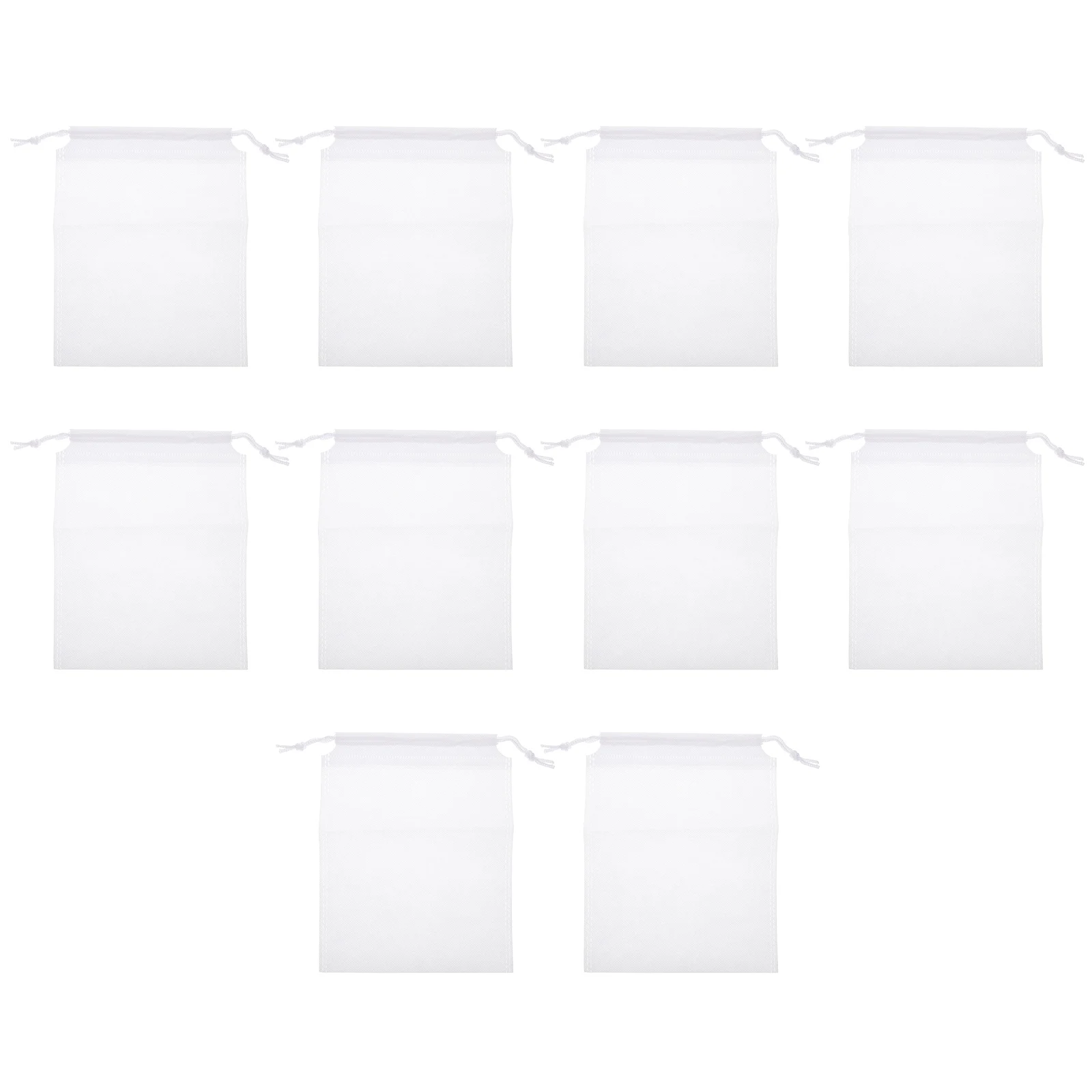 

10pcs Bait Bag Mesh Fishing Net Drawstring Storage Bags Non-woven Fabric Mildew Resistant Reusable Crab Shell Collecting sack