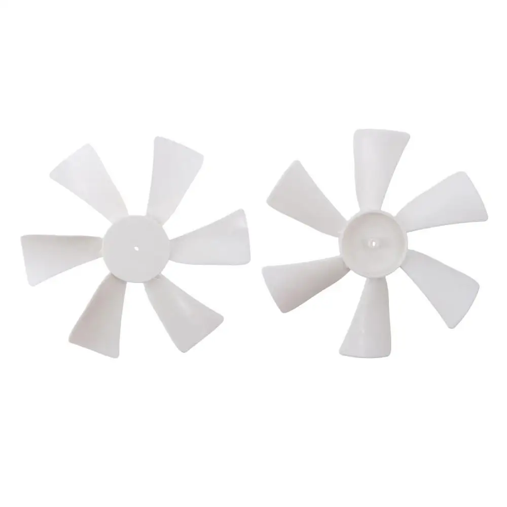 

2Pcs Car Accessories Parts 6" Vent Fan White Plastic Bathroom Fan Fan Blade For Car