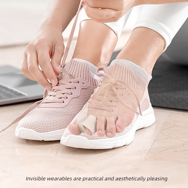 Correttore per alluce valgo Correttore per pollice valgo Cinghia di tensione Sollievo dal dolore Separatore per dita dei piedi Strumento per raddrizzare le dita dei piedi Cura del piede