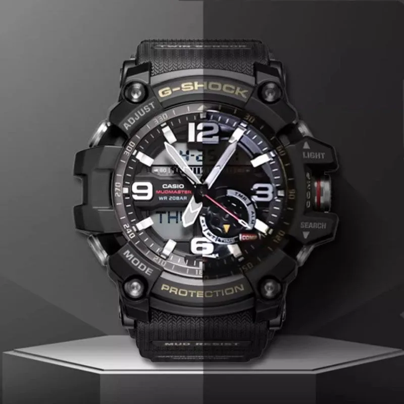 Casio GG-1000 Brand New Original G SHOCK Little Mud King Waterproof and Mud-proof Sports Dual-screen Men\'s Watch Luxury Casual