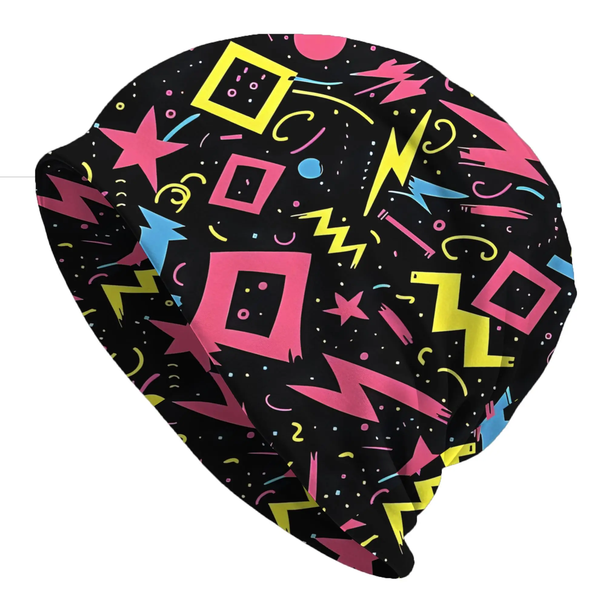 Gorros   Fashion Hats Geometric Pattern. Geometry Thin Hat Bonnet Hipster Skullies Beanies Caps Men Women's Earmuffs