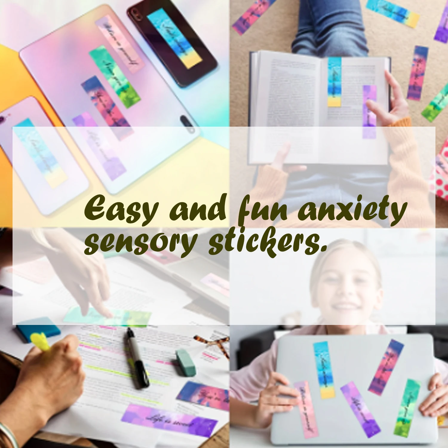 Easy and Fun Anxiety Sensory Sticker Customization Rough Texture Sticker Customization Anxiety Relief Anti Stress Label Customi