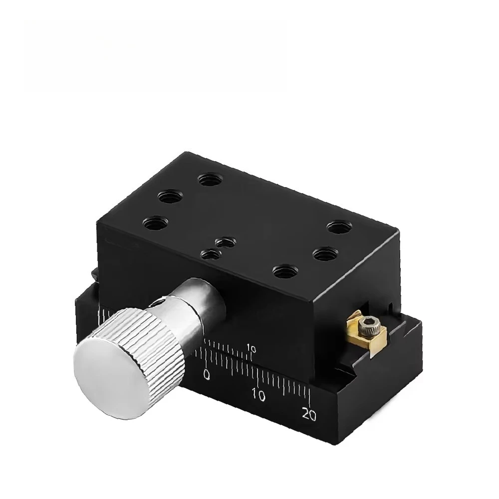 WLX25-L50 X-Axis Aluminum Alloy Optical Micrometer Head Linear Guide Block Long Stroke High Precision Manual Stage Compatible