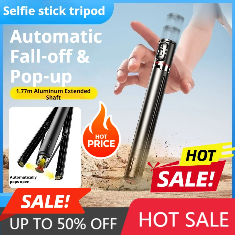 

Bluetooth Selfie Stick Tripod 3 in 1 Stabilizer with Anti Shock for Phone Live Streaming