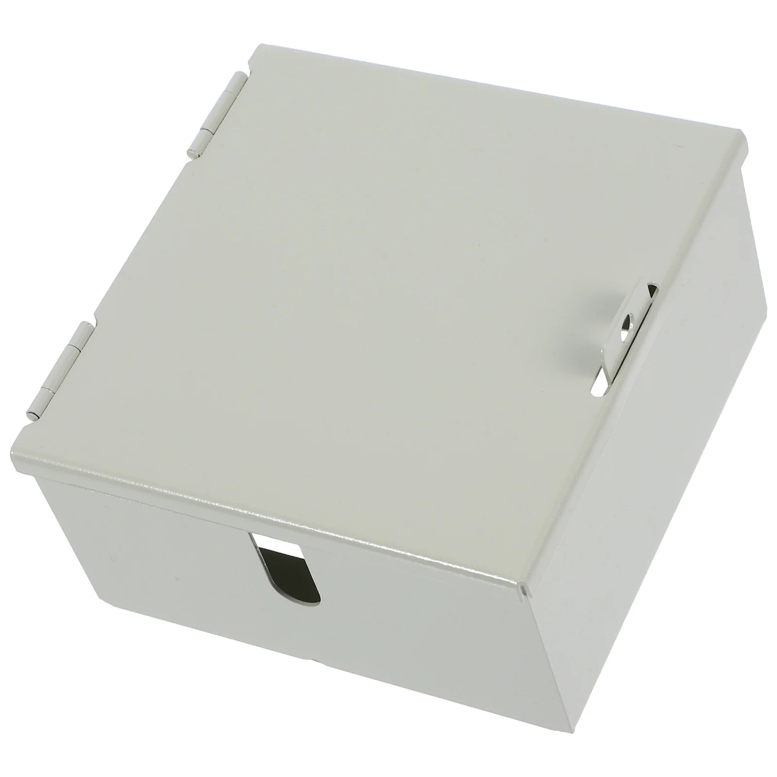 

Locking Wall Socket Cover Metal 4.8x4.7x2.8 Recessed Protective Heavy Duty Socket Box Anti-Theft Electrical Outlet Protector