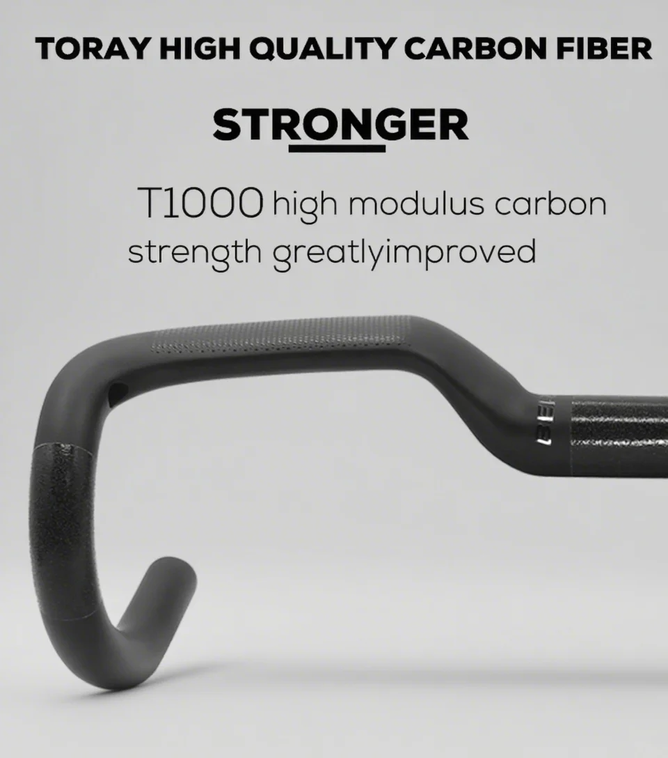 Ullicyc Hover Carbon-Lenker T1000 Full Carbon Rise Road-Lenker Rise 30 mm Gravel Cockpit Internes Kabel – Detail 5