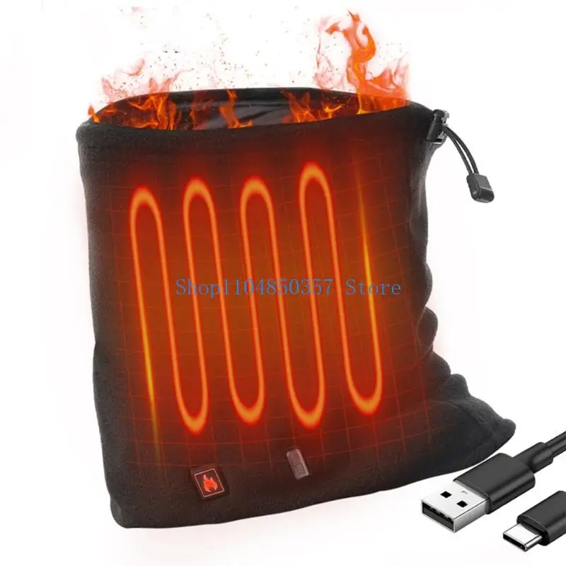 

652F Electric Heating Neck Warmers 360 Degree Full Coverages for Outdoor Sports