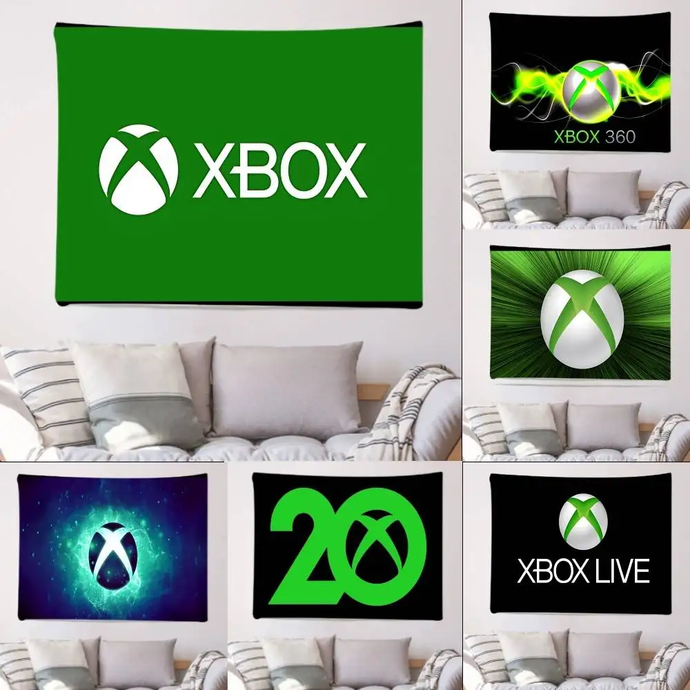 De Jugador Xbox Flags Wandteppiche für Heimdekoration, Banner, Hintergrunddekorationen, Kinderbanner, Feiertagsdekorationen, Kulissen