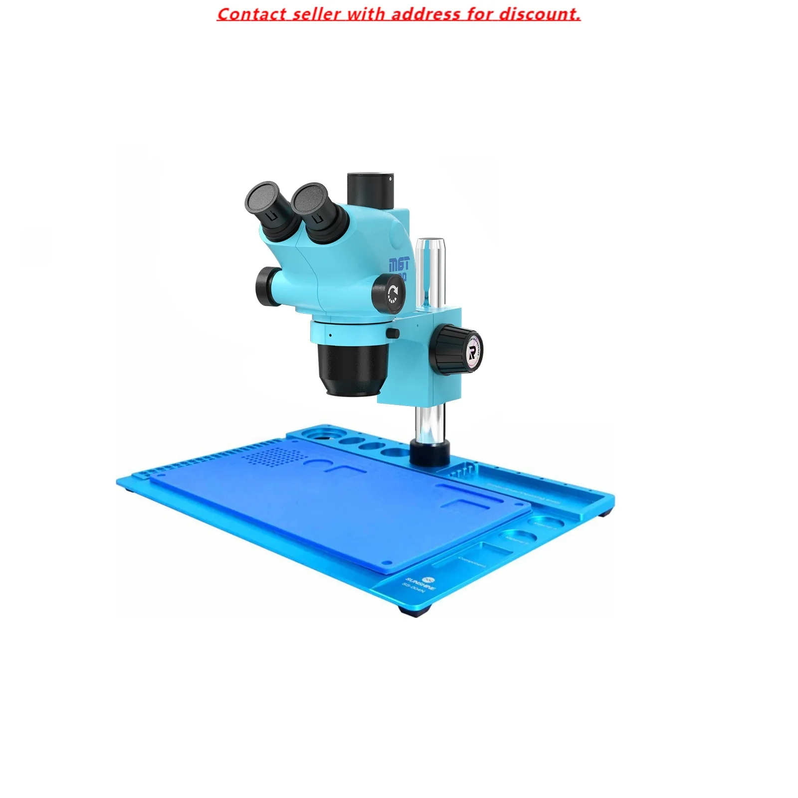 

RELIFE RL-M6T Pro-004N Trinocular HD Stereo Microscope+RL-033D Light Source+0.5CTV Adapter+M-17 Touch Control 4K HD Camera