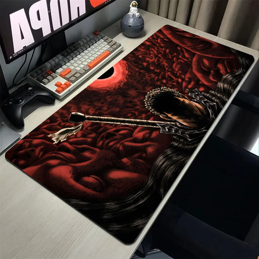 Anime Guts Sword In Berserk Mousepad Large Gaming Mouse Pad LockEdge Thickened Computer Keyboard Table Desk Mat