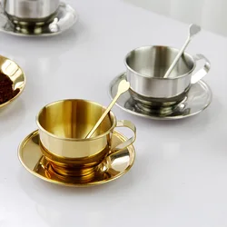 European Retro Coffee Cup and Saucer Set, Affordable Luxury, Simple, Small, Exquisite, British, Afternoon Tea