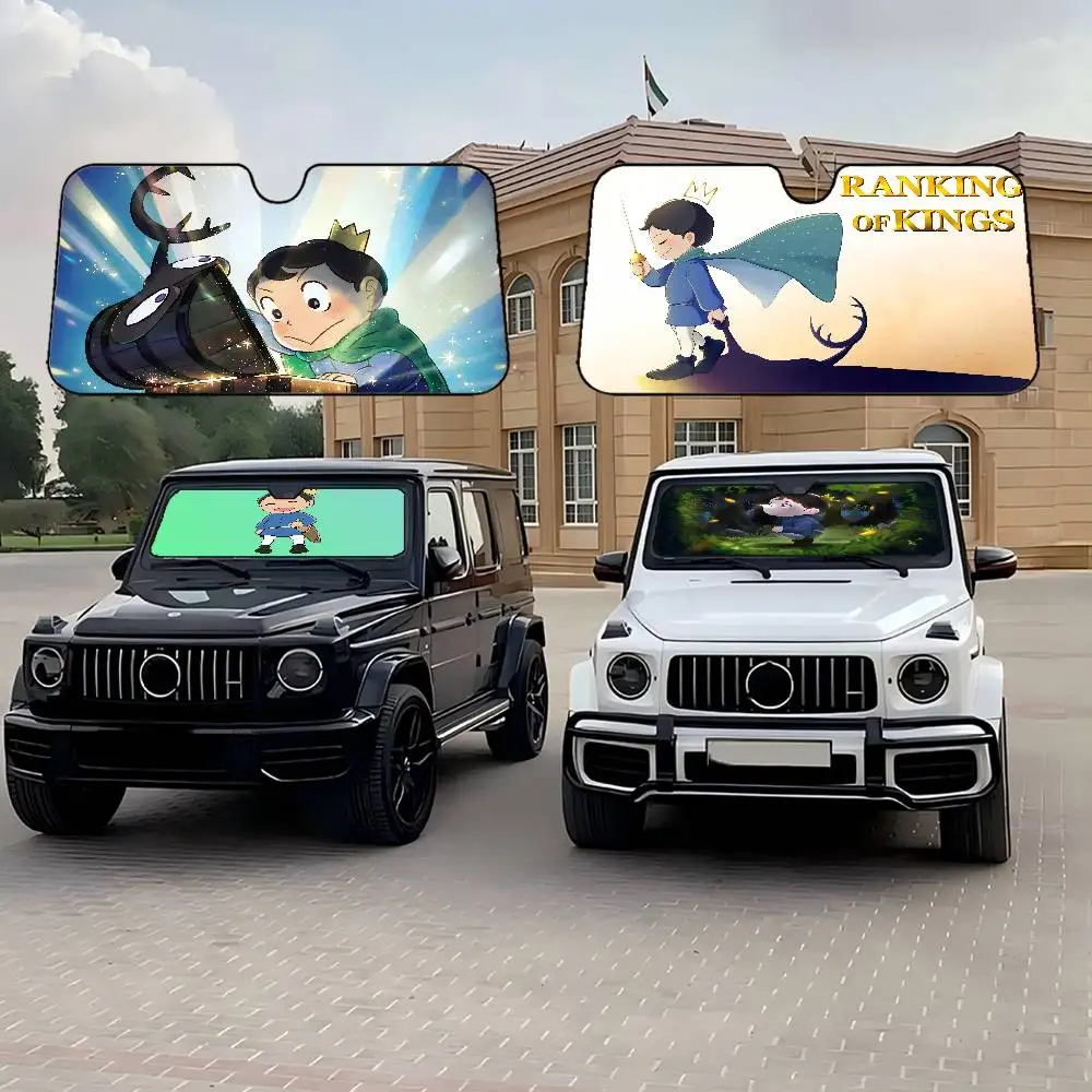 

Anime R-Ranking Of Kings Car Sunshade Shield Windshield Window Sun Blocker Cover Interior For Truck SUV Visor Universal