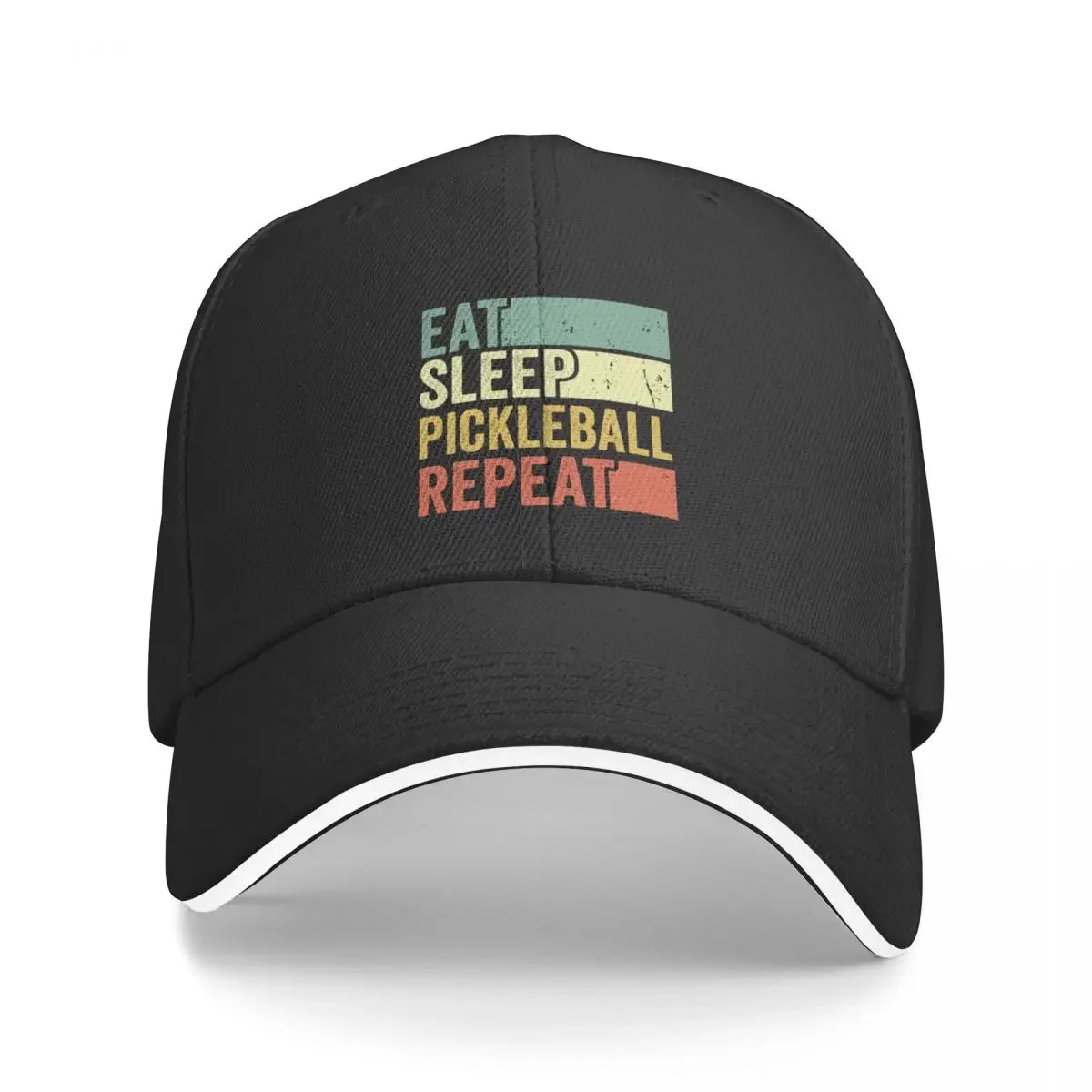 Eat Sleep Pickleball Repeat Baseball Cap Trucker Cap cute Hood Snap Back Hat Men's Hats Women's