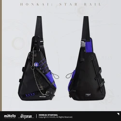 Official Original Mihoyo Anime Game Honkai: Star Rail Acheron Cosplay Shoulder Bag Backpack Messenger Bags Fans Gift