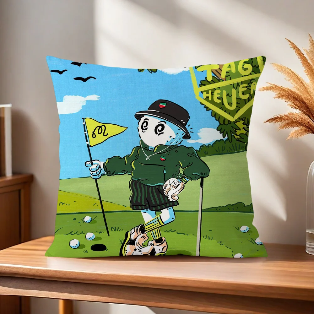 M-MMalbon G-Golf Kissenbezug Kissenhülle für Zuhause, Sofa, Wohnzimmer, Büro, Café, Auto. – Detail 3