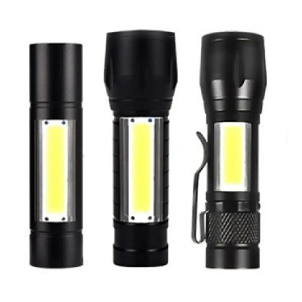 Mini Rechargeable Flashlight USB Rechargeable Lipstick Size Flashlight, 3 Modes