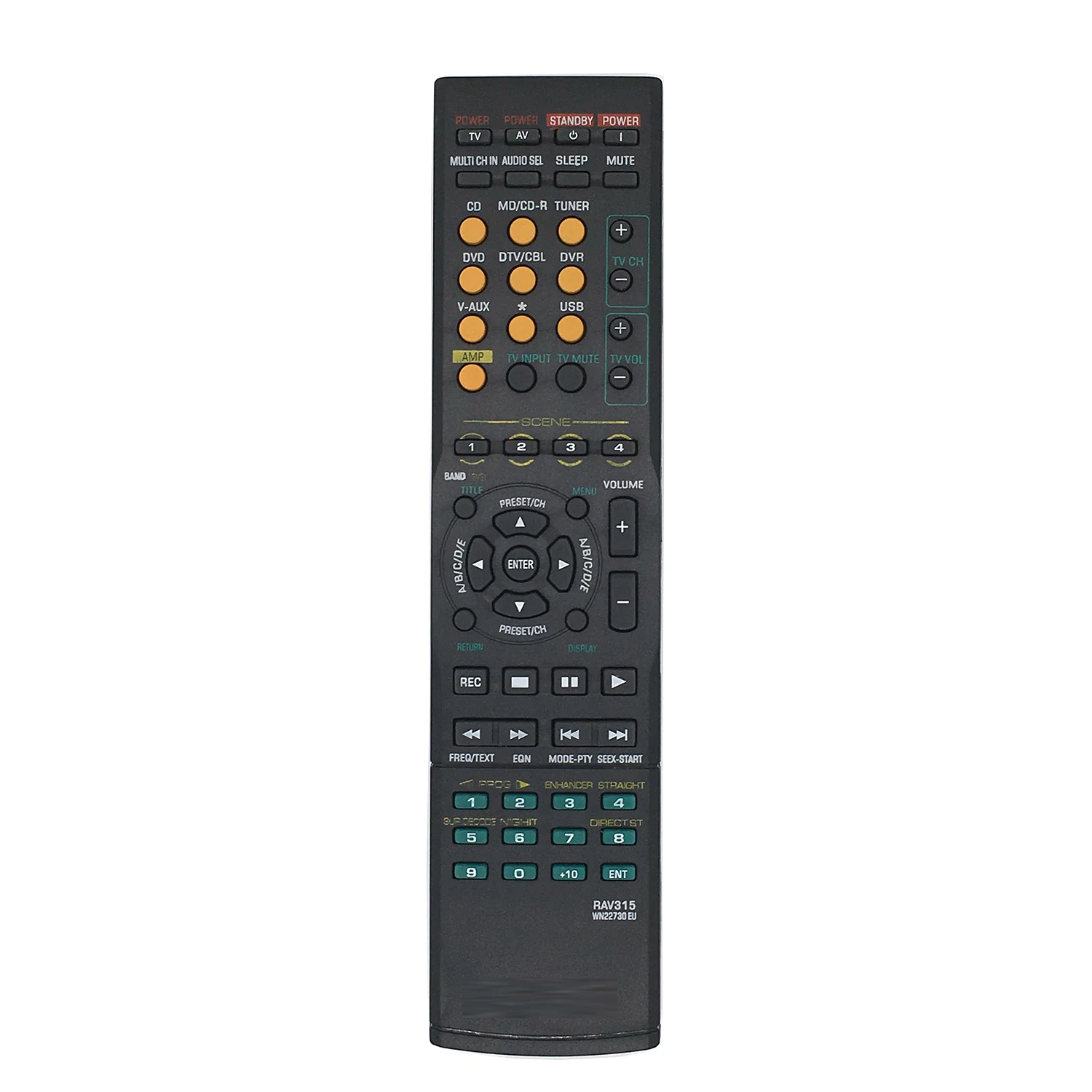 RAV315 AV Receiver Remote Control for Yamaha RAV283 RAV311 RAV312 RAV282 RXV-461 RXV-561 RXV-363B RX-V450 HTR-6040