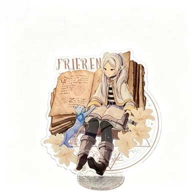 Frieren: Beyond Journey's End Figura de Acrílico para Escritorio, Lindo Regalo para Amigos, Divertido Regalo Decorativo