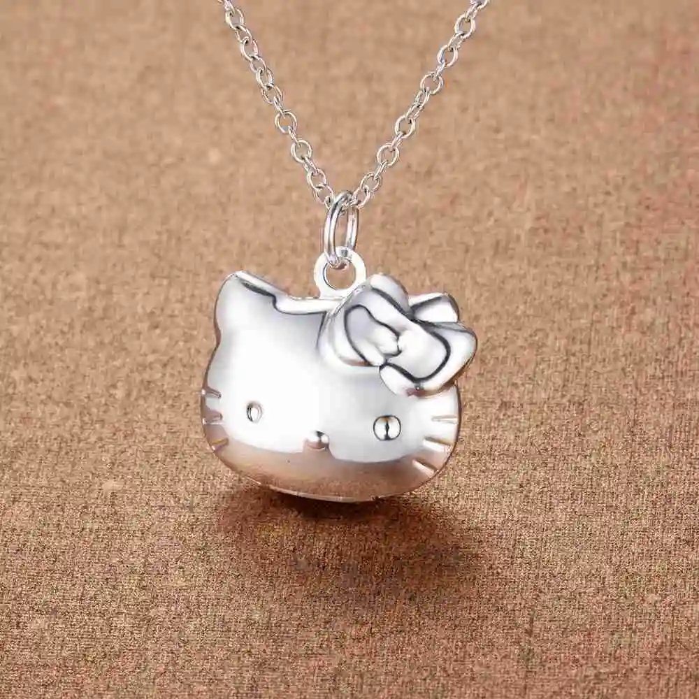 New luxury 925 Sterling Silver fine Cute Cat necklace bracelet for Women Jewelry set fashion designer Party Wedding Gifts