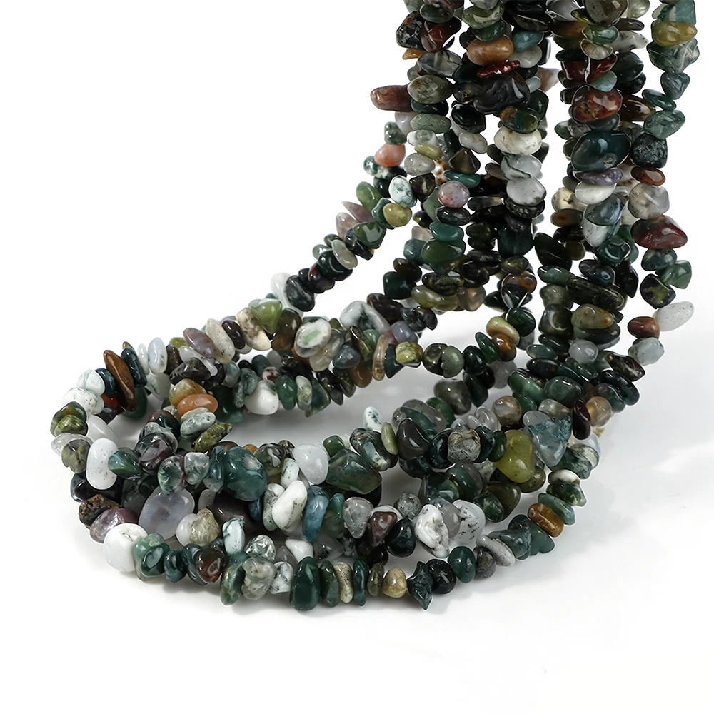 Natural Stone Beads Irregular India Agate Loose Gems Chips Gravel Beads For Jewelry Making DIY Bracelet Necklace Accessories 16‘