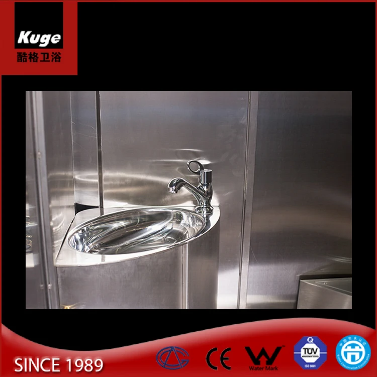 Prefab Outdoor Shower Room Stainless Steel Bathroom Enclosure Economic Design For Sale view 2