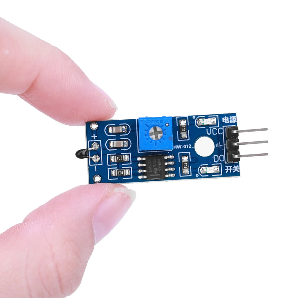 Módulo sensor de temperatura termistor, interruptor de controle de temperatura de alta sensibilidade, módulo de sensor térmico ntc para arduino, kit diy